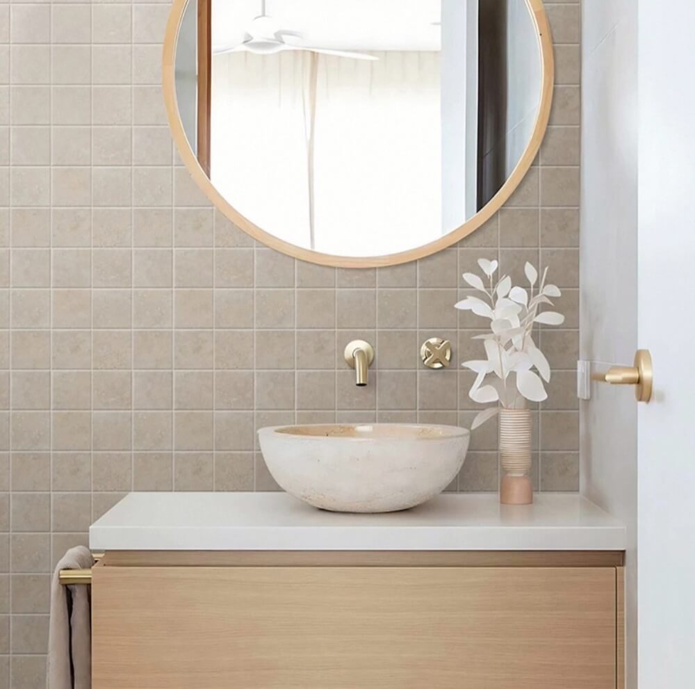 โมเสคเซรามิค TIMELESS TILES รุ่น RAWRY 30X30 ซม. สี WARM STONE สไตล์ลอฟต์